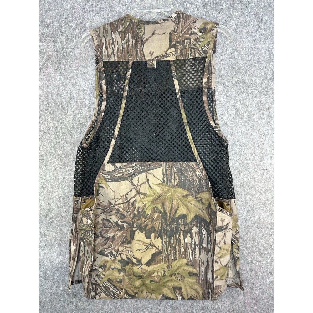 10X Shooting Vest Size L Mesh Camo Hunting Clay Trap with Recoil Pad Realtree - Picture 5 of 10